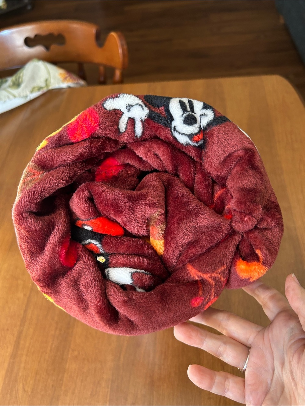 Disney Mickey and Friends Plush Throw Blanket - Brown - Picture 4 of 5